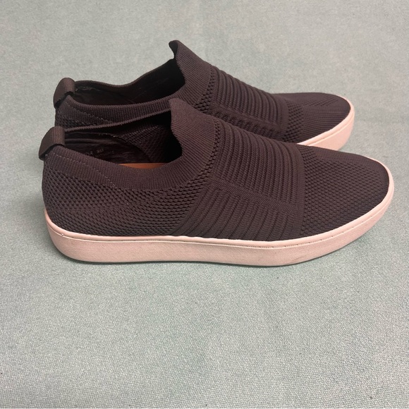 Dunes women’s size 9 slip-On Sneakers in charcoal knit stretch fabric comfort - Picture 3 of 8